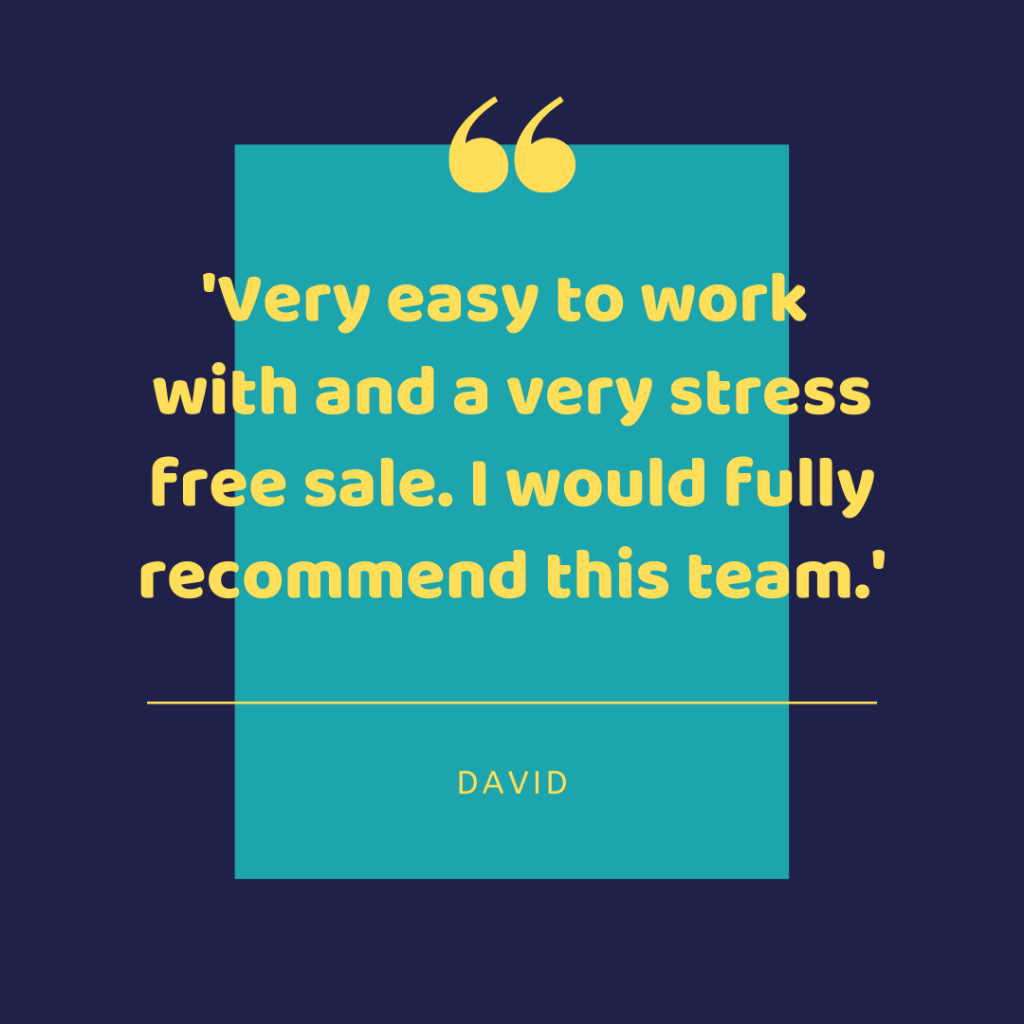 Very easy to work with adn a very stress free sale. I would fully recommend this team. - David